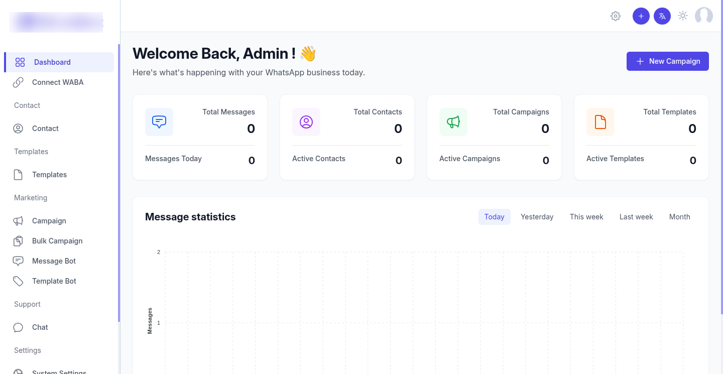 WhatsMark Dashboard